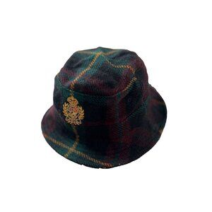 Polo Ralph Lauren Crest Wool Alpaca Blend Plaid Bucket Hat ( S/M )